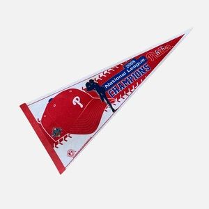 Vintage Philadelphia Phillies 2008 National League Champs pennant.  Pre-owned.